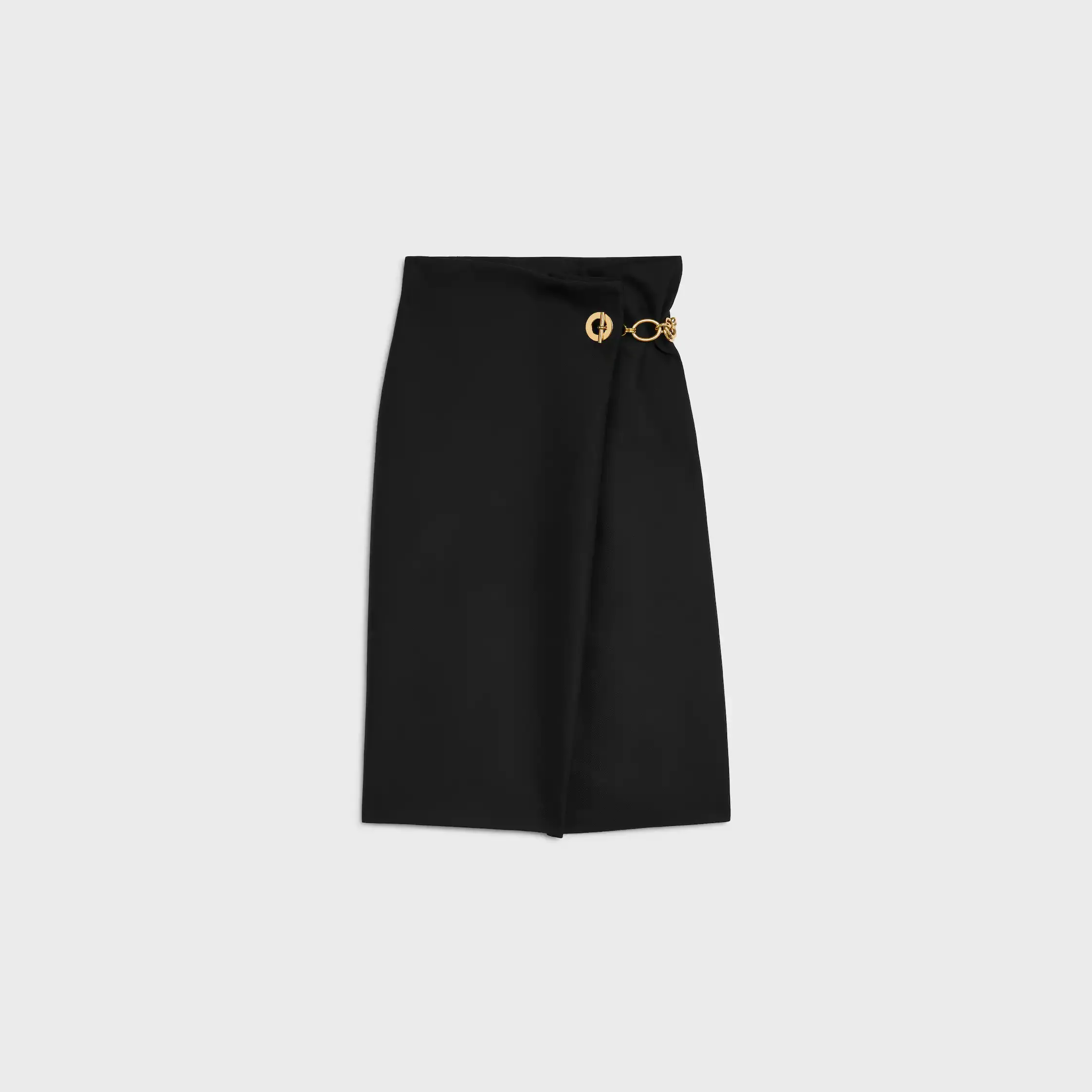 saia midi em lã de mohair