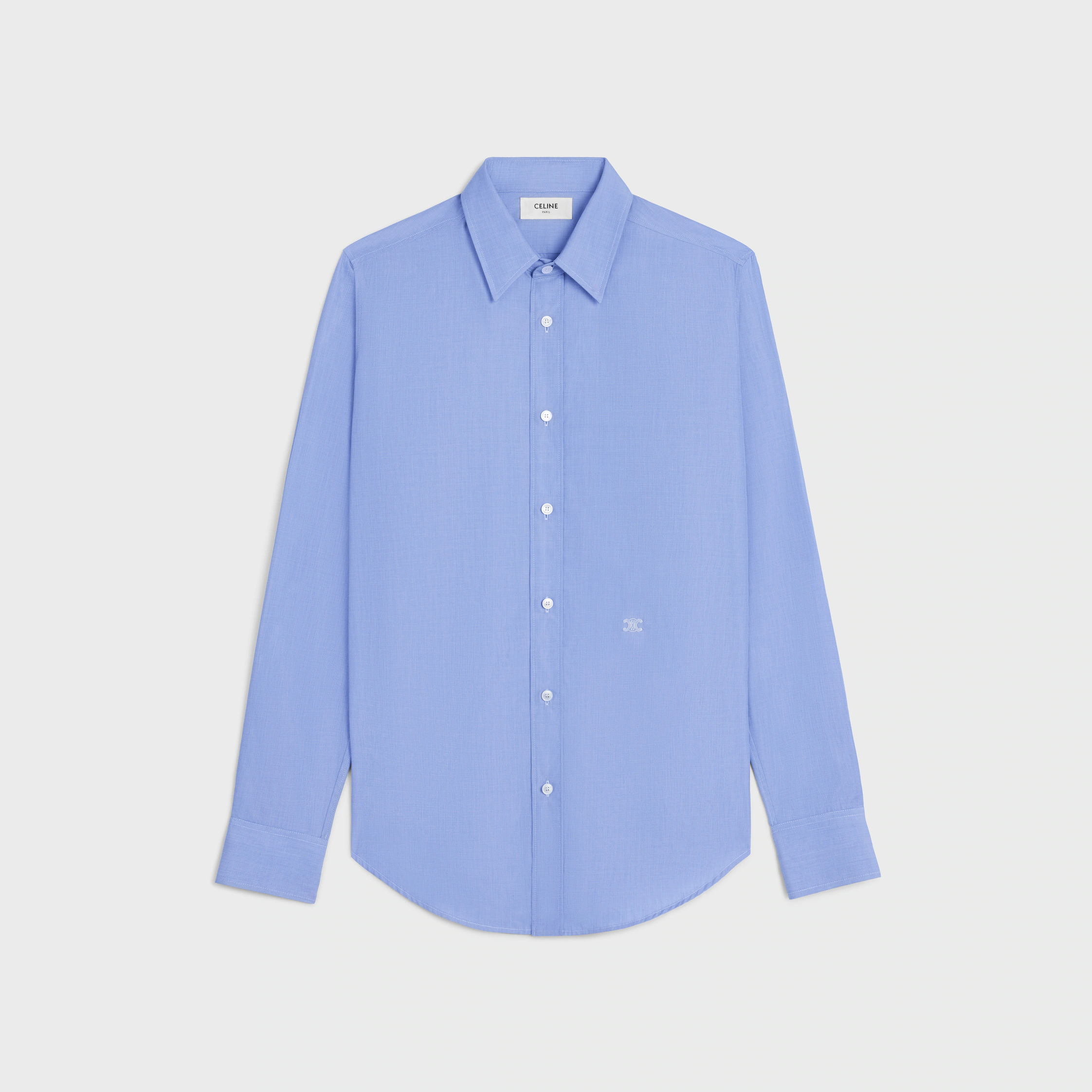 CAMISA CLÁSSICA EM POPLIN DE ALGODÃO