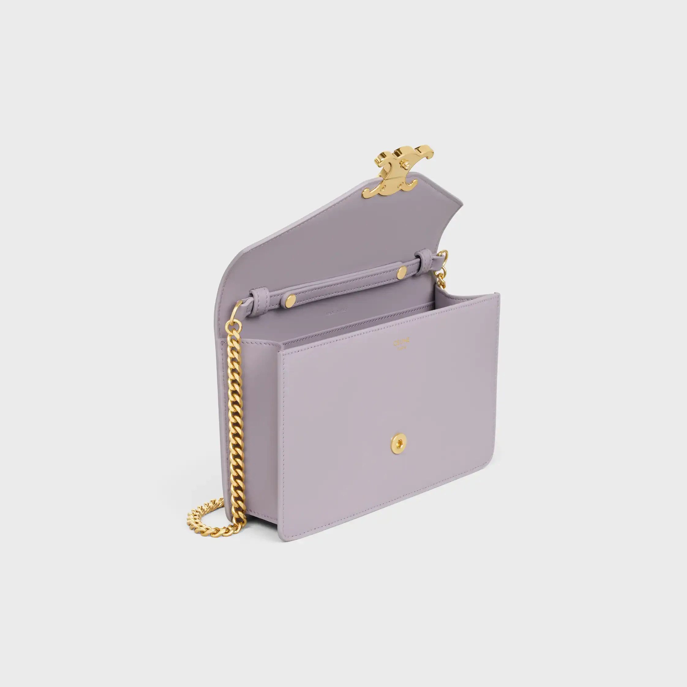 BOLSA DE MÃO MARGO EM COURO DE VACADO BRILHANTE