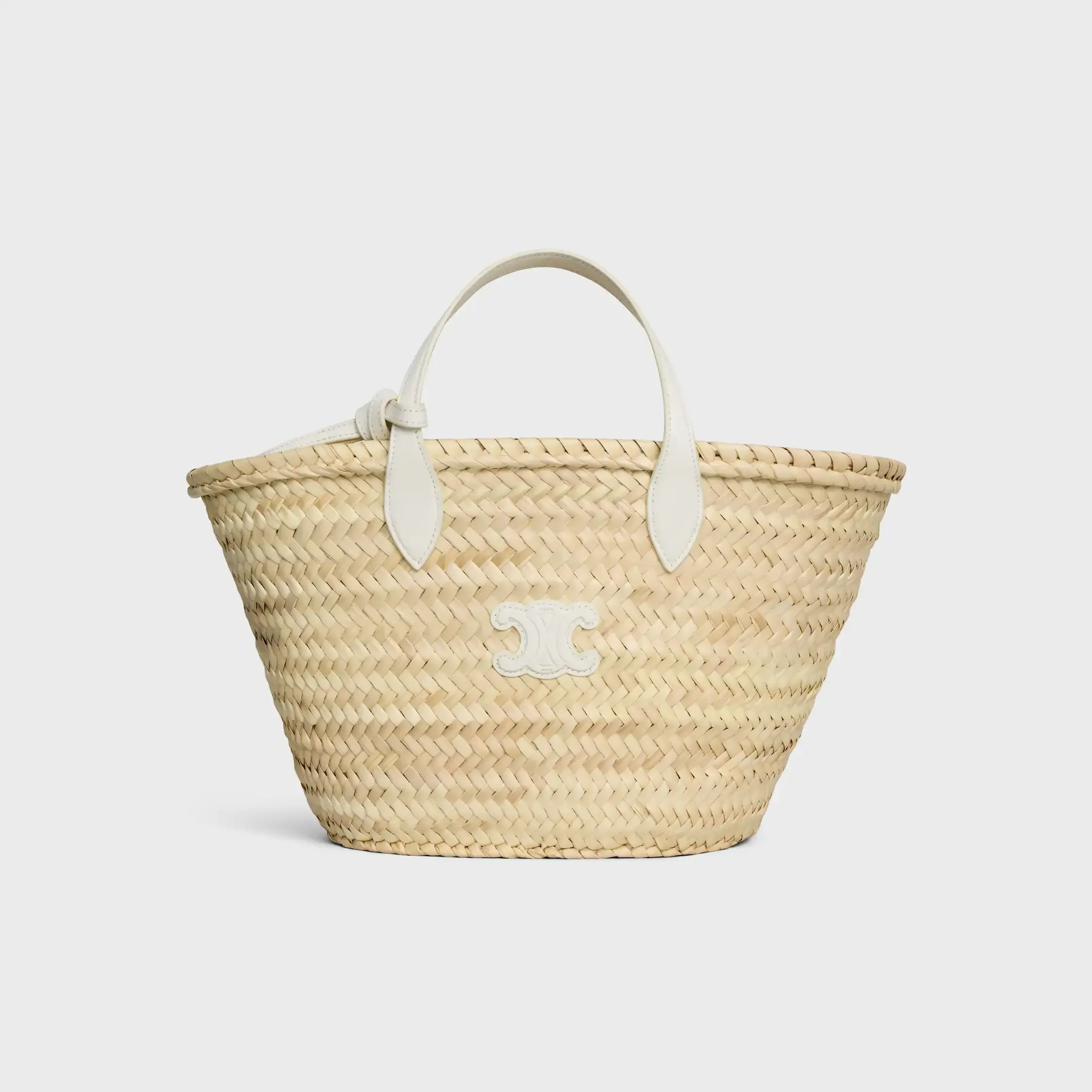 BOLSA TEEN TRIOMPHE EM FOLHAS DE PALMEIRA E COURO DE VACA