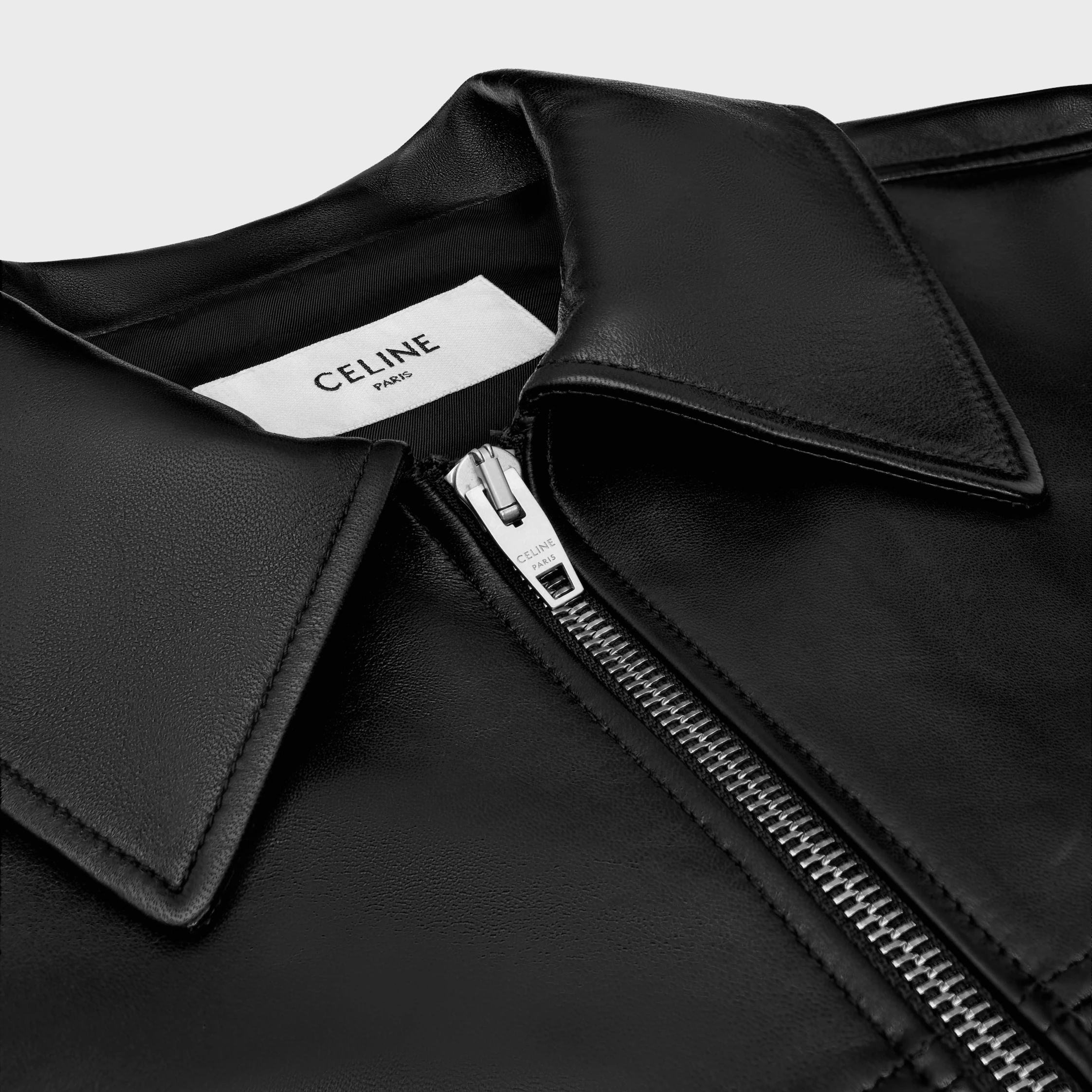 overshirt IN couro de cordeiro