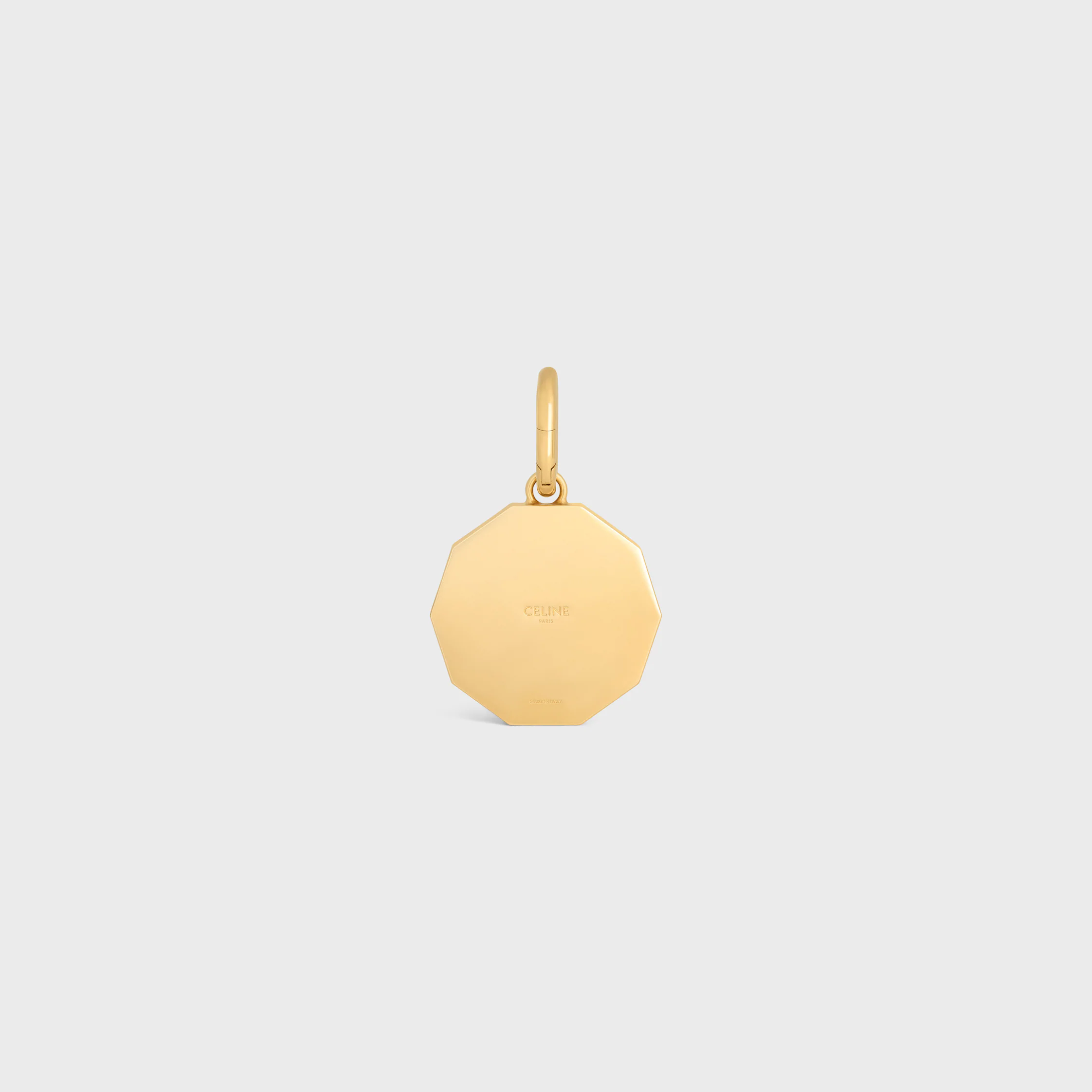 CHARMS DECÁGONO TRIOMPHE MEDAL EM ESMALTE E LATÃO COM ACABAMENTO DOURADO