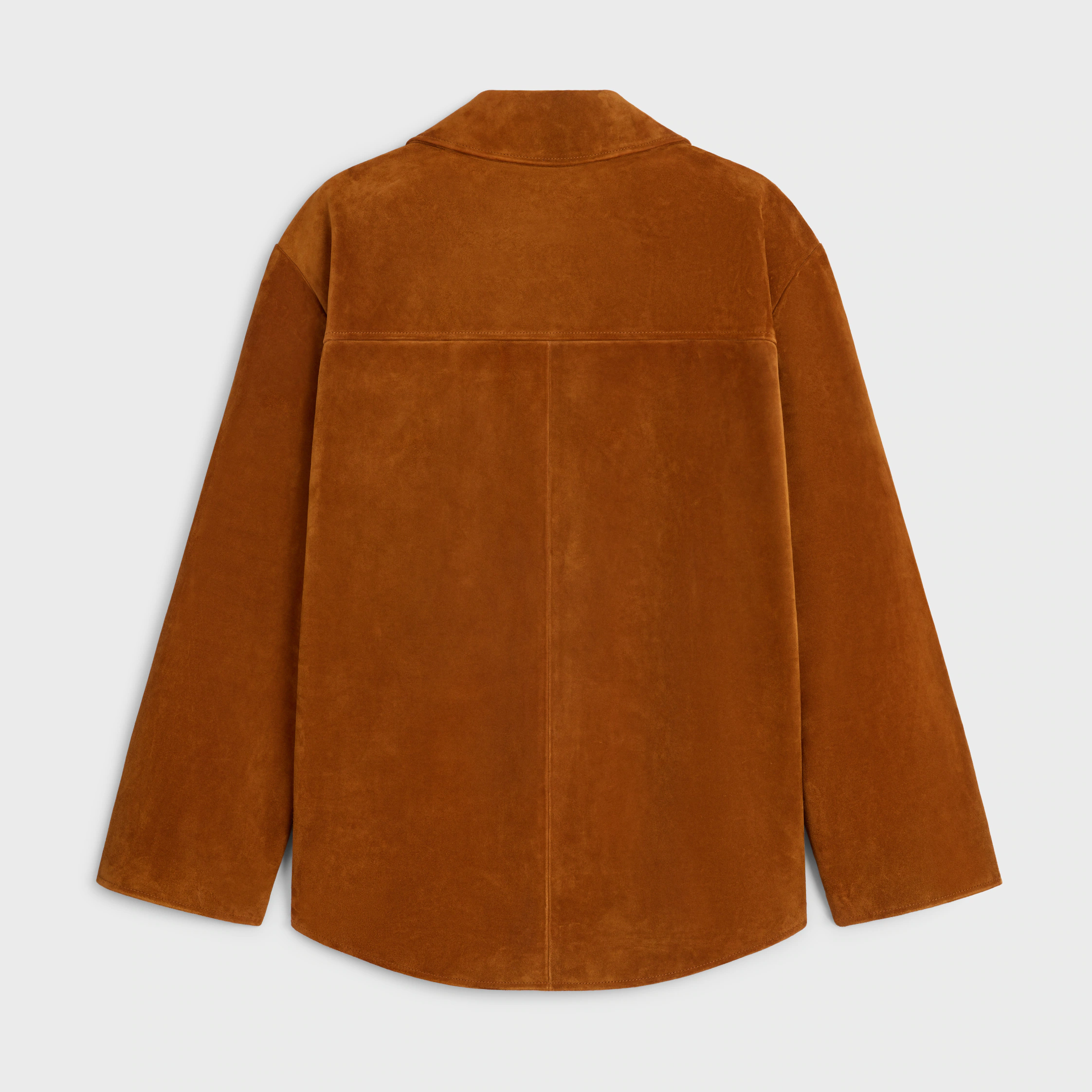 overshirt EM COURO DE CAVALA