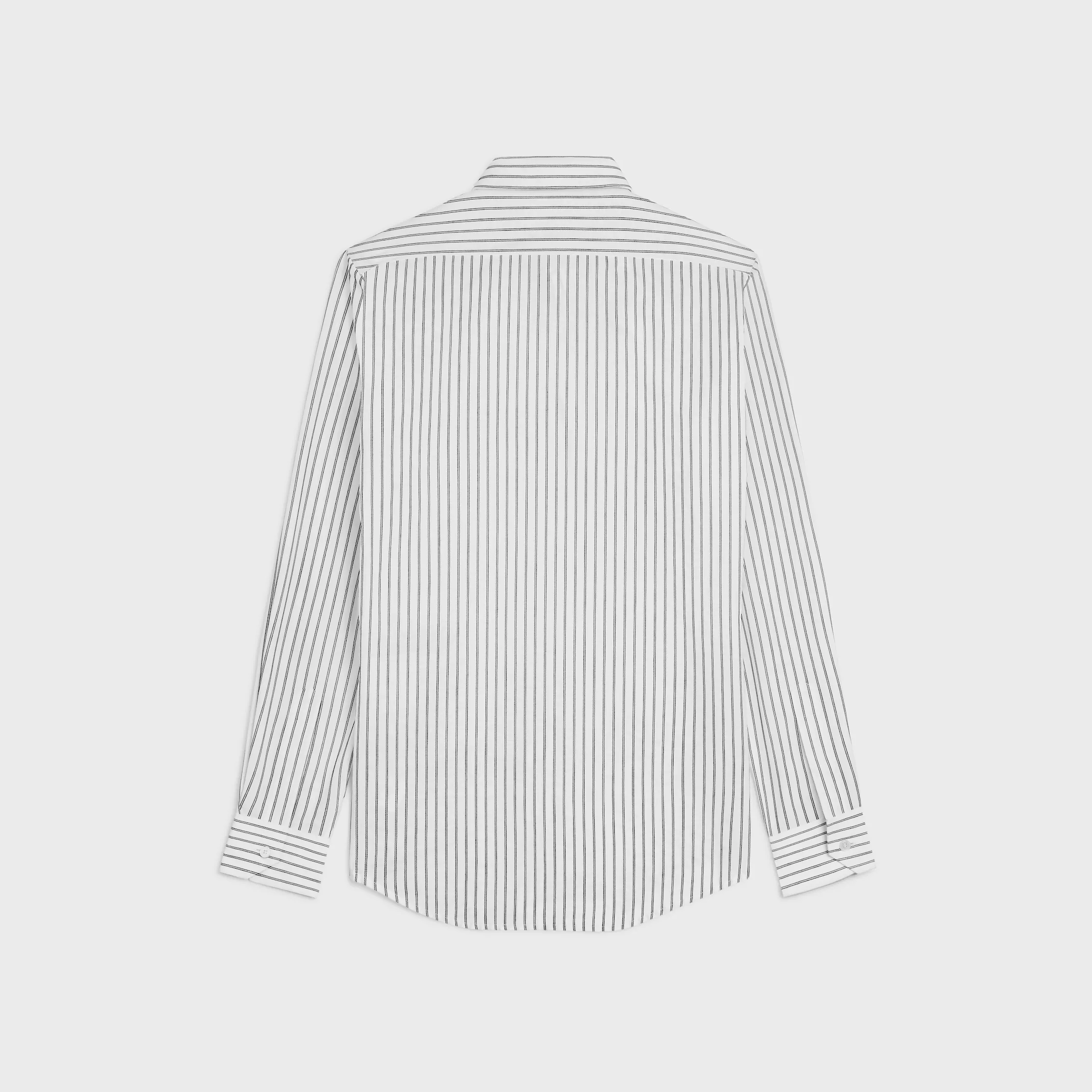 CAMISA CLÁSSICA EM ALGODÃO LISTRADO
