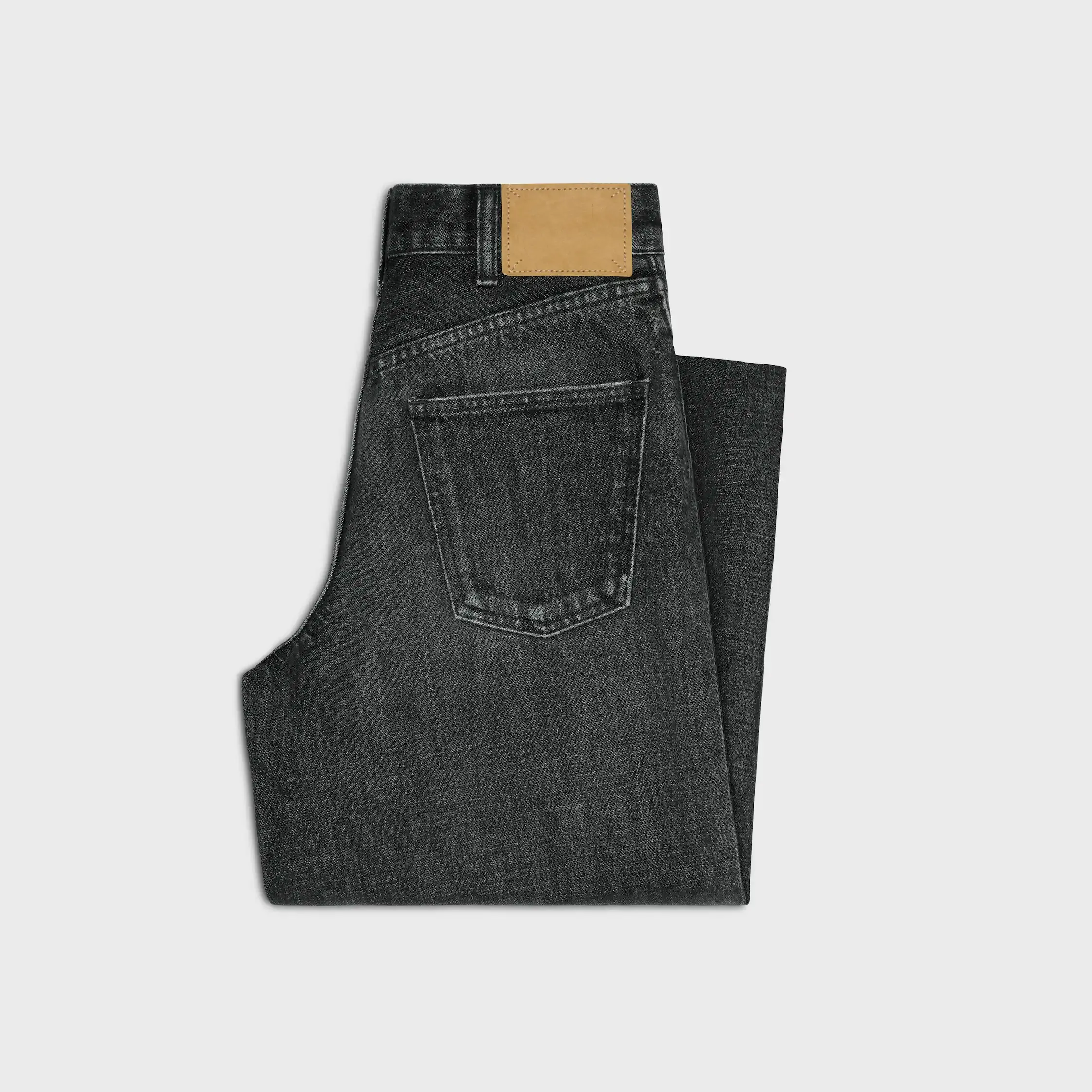 jeans surf flare em denim preto ice rinse