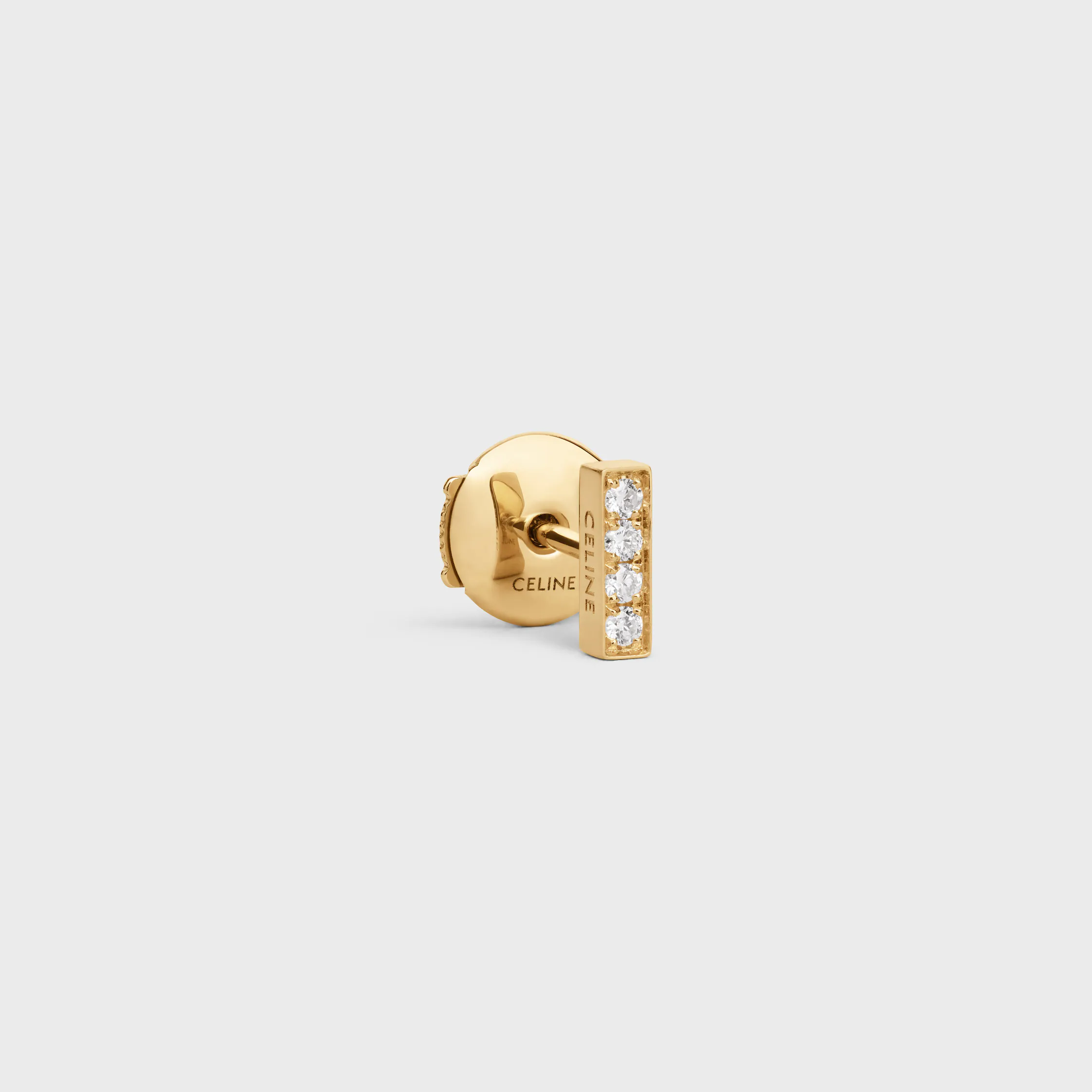 Brinco Celine Line em Ouro Amarelo e Diamantes