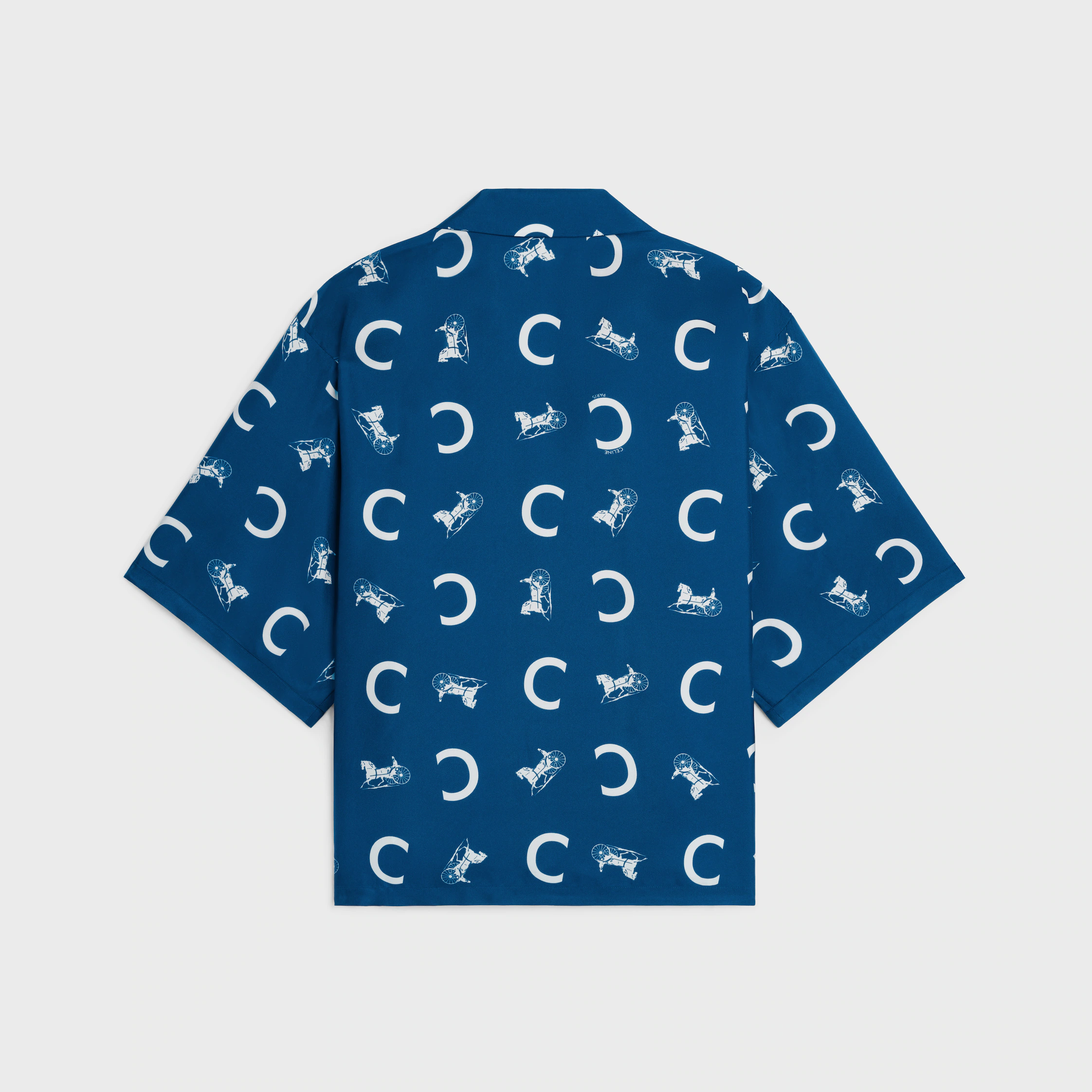 camisa scout em SEDA TWILL